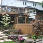 Multi-level Trex decking and railing