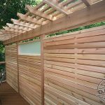 Cedar horizontal privacy screen