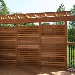 Kayu decking and privacy wall