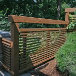 Garden screen made with ipe