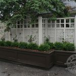 Custom screens and cedar planter box