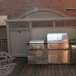 Outdoor kitchen area