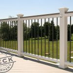 Deck lights and Trex Transcend railing