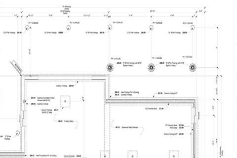 image of deck permit plans for a deck and deck foundations