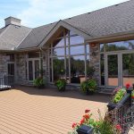 Rooftop Trex Deck and Railing.