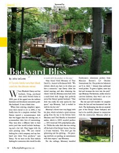 Lifestyle Magazine feature article with Your Deck Company