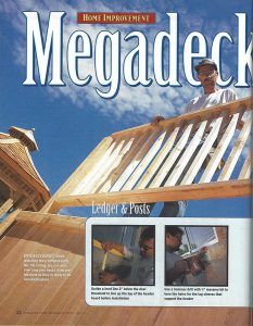 Magazine article featuring Your Deck Company