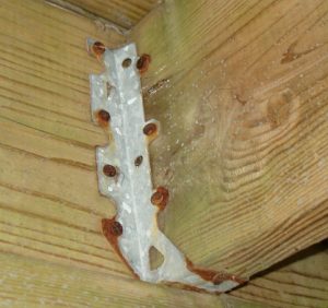 Not ACQ approved, Nail failure on a new deck